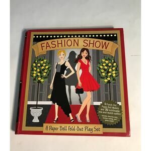 Fashion Show Paper Doll Fold Out Play Set Book Indoor Activity  Christmas